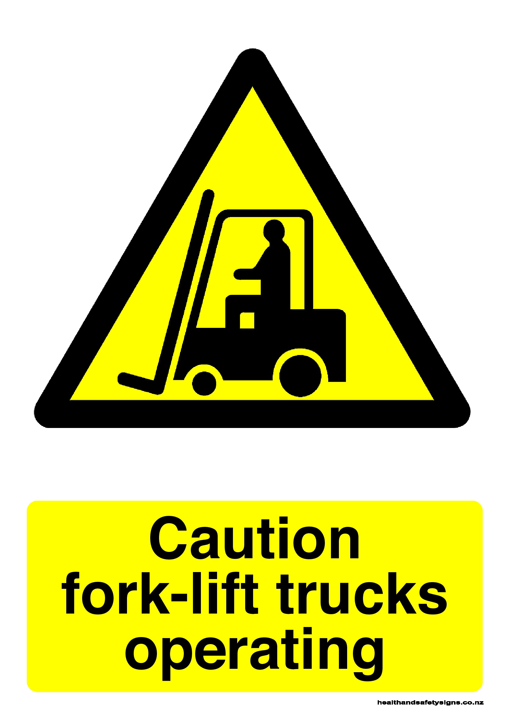 Printable Forklift Safety Signs