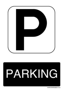 Parking black - Health and Safety Signs