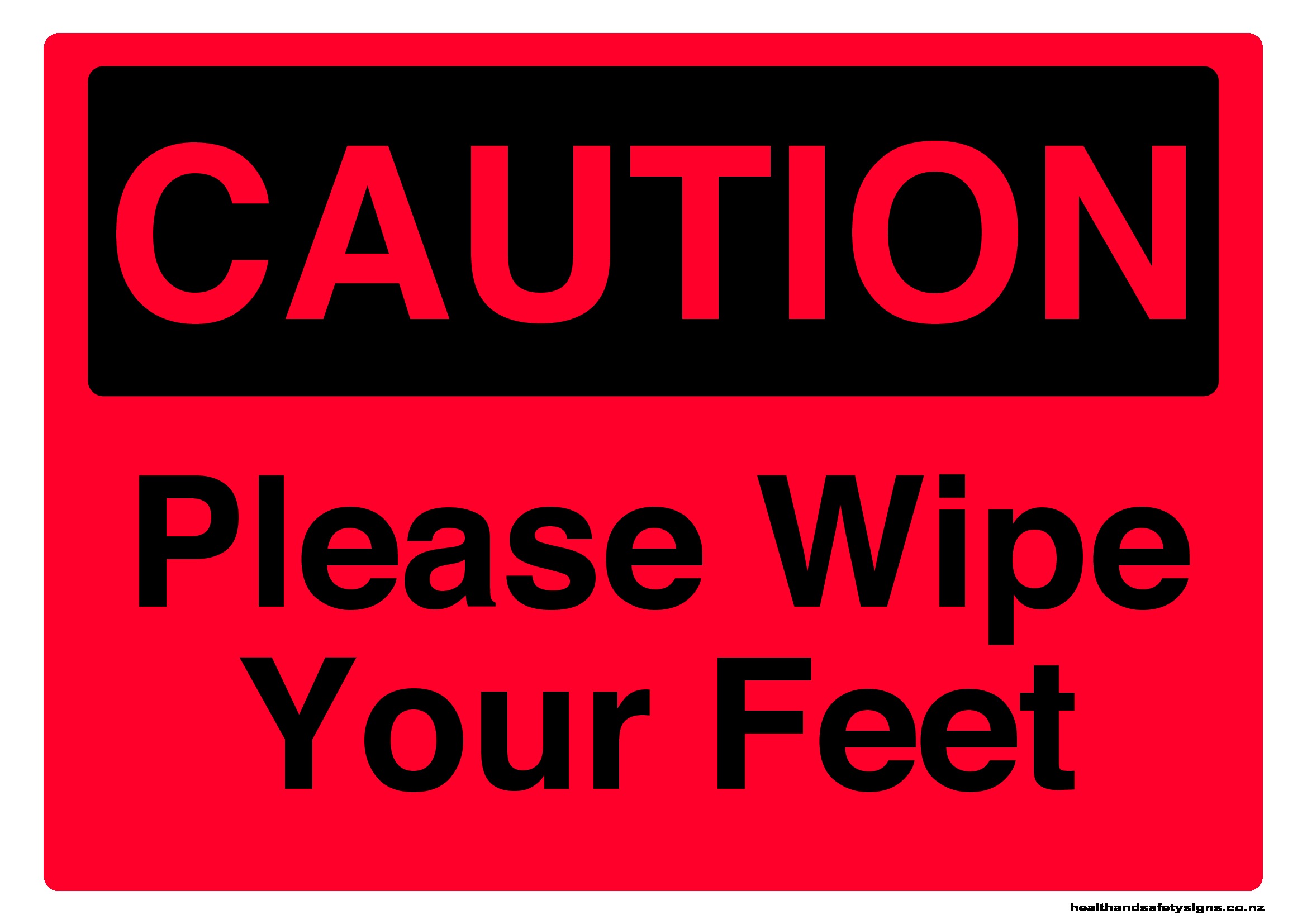 V Safety Cartello Autoadesivo Effetto Alluminio "Please Wipe Your Feet" 300x100 Mm – Igiene E Sicurezza