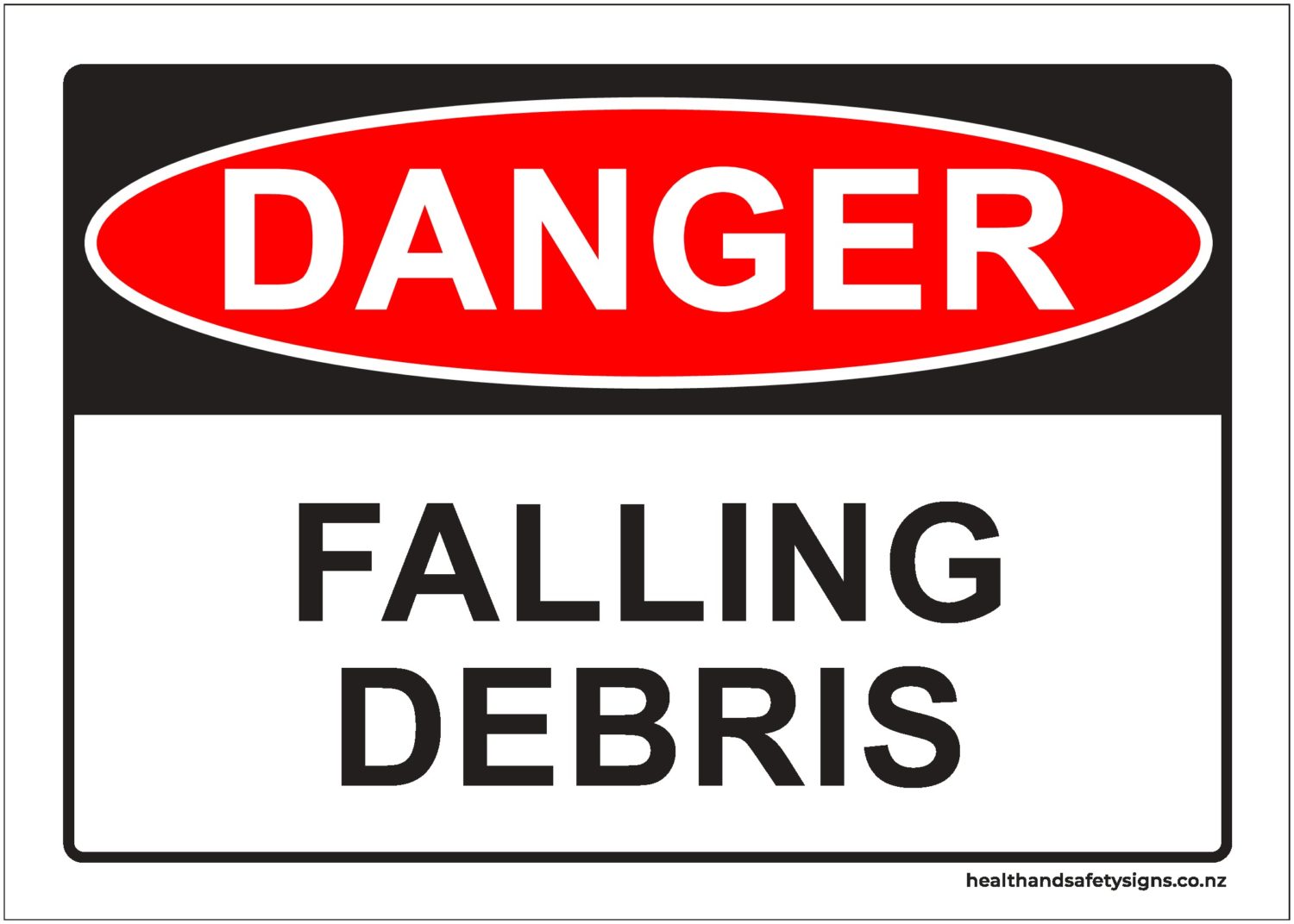Falling For Danger Ch 15 Falling Debris Danger Sign - Health and Safety Signs