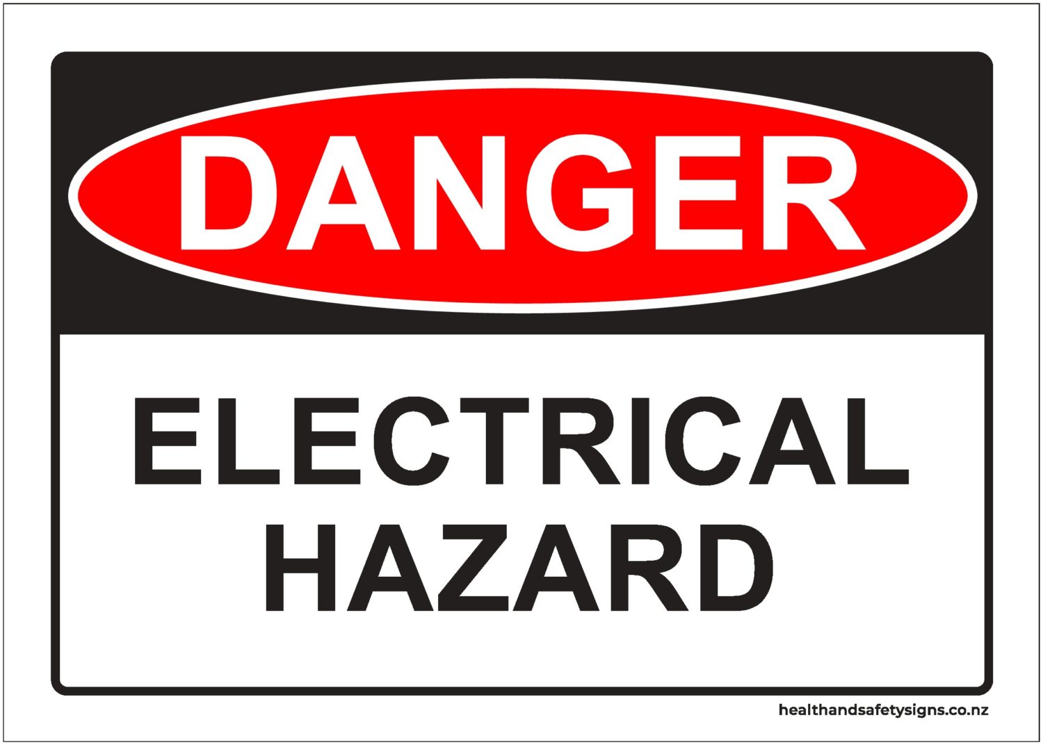 Lumean LTD 15x Danger Electrical Hazard Stickers - 55mm X 55mm Reflective