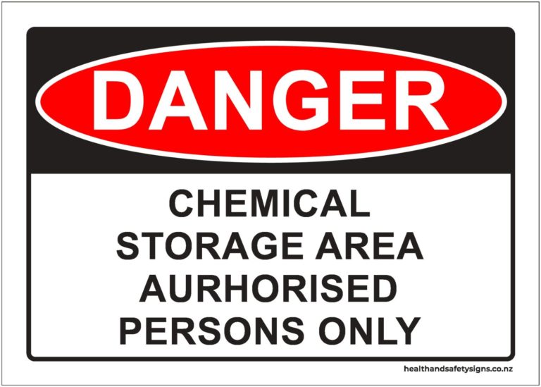 Chemical Storage Danger Sign - Health and Safety Signs