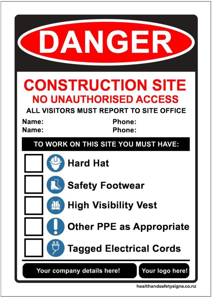 Hazard boards - Health and Safety Signs